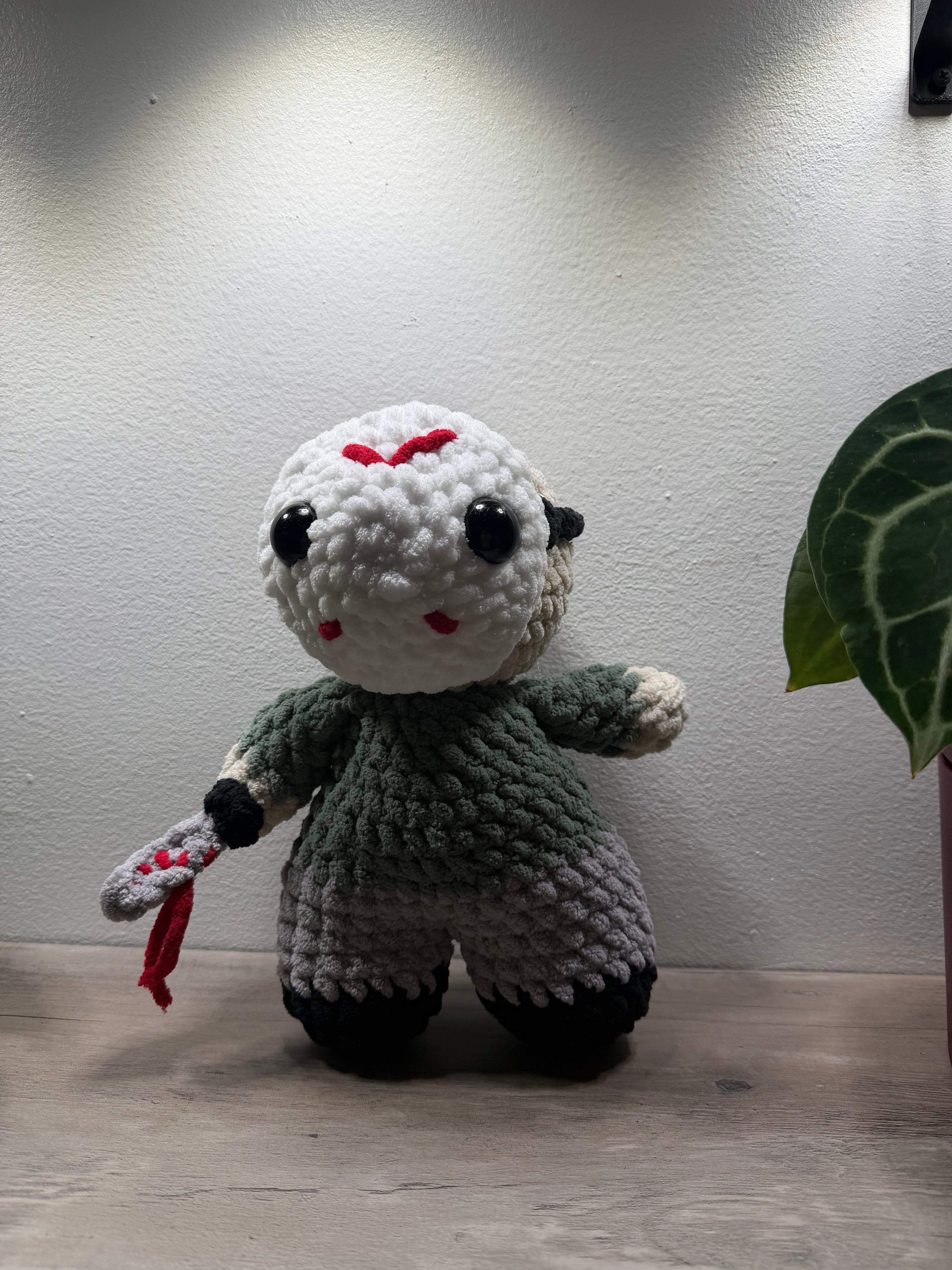 Jason Voorhees Inspired Crochet Plushie