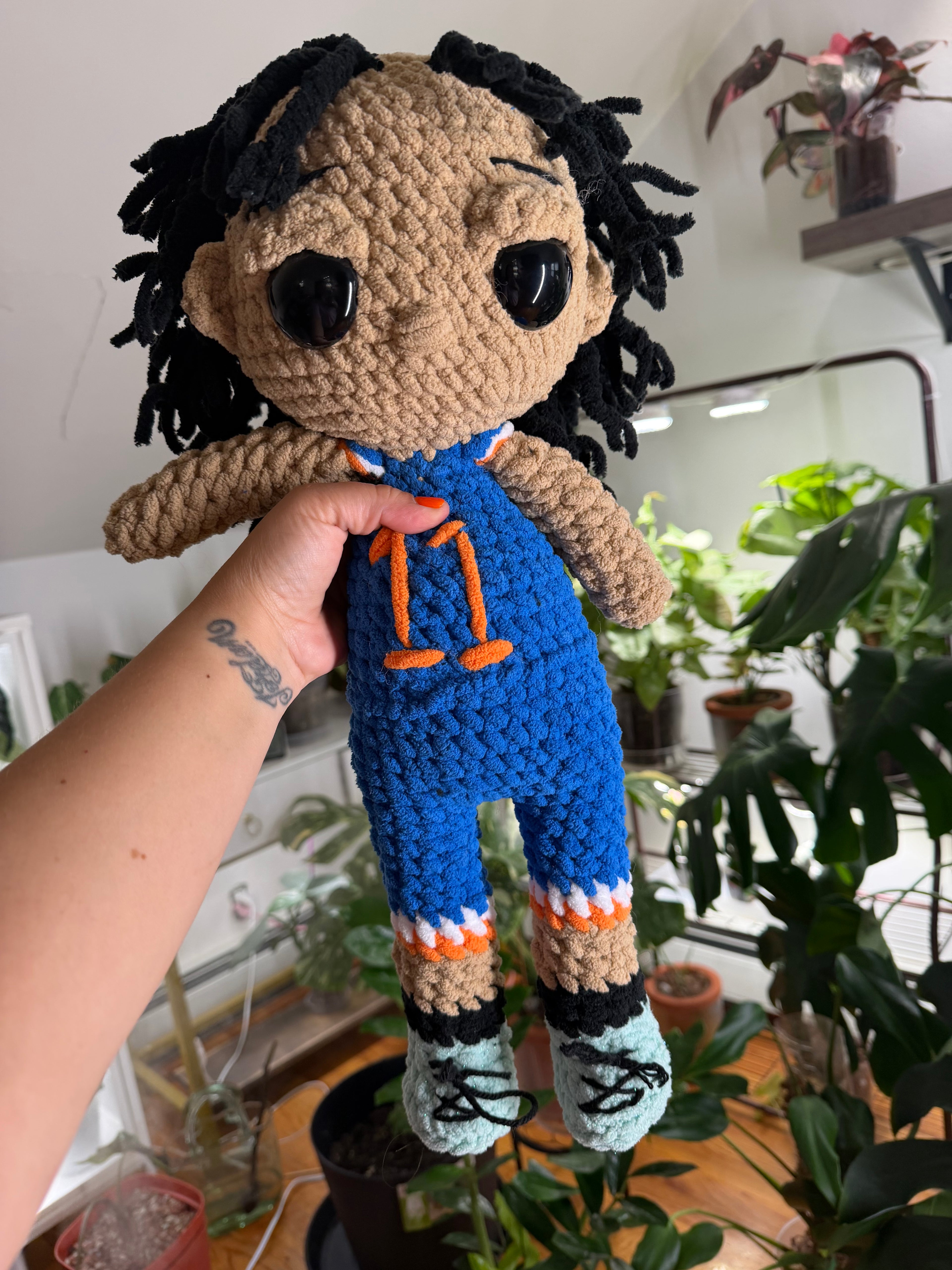 New York Basketball Star Inspired Crochet Plush