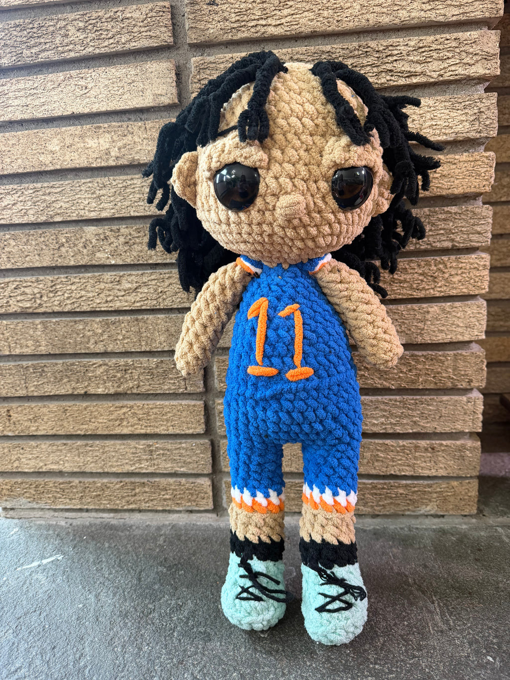 New York Basketball Star Inspired Crochet Plush