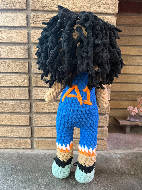 New York Basketball Star Inspired Crochet Plush