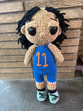 New York Basketball Star Inspired Crochet Plush